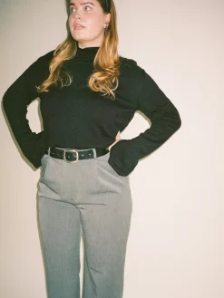 Djerf Avenue Remake Getaway V-Ringad Topp Svart Shop