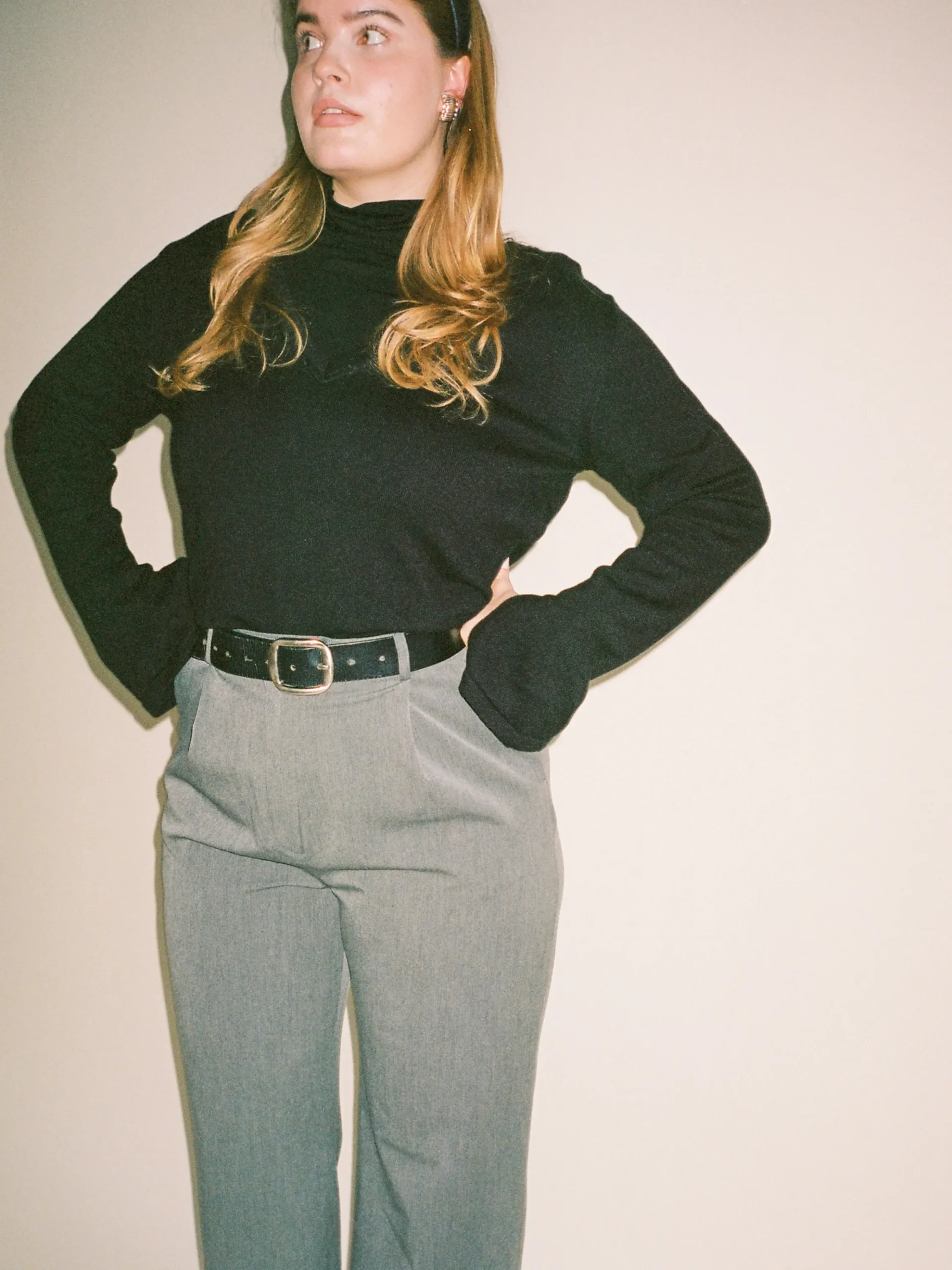 Djerf Avenue Remake Getaway V-Ringad Topp Svart Shop