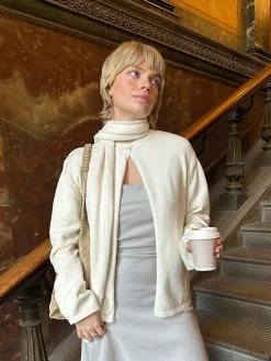 Djerf Avenue Scarf Cream Cheap