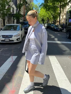 Djerf Avenue Scarf Gra Melange Outlet