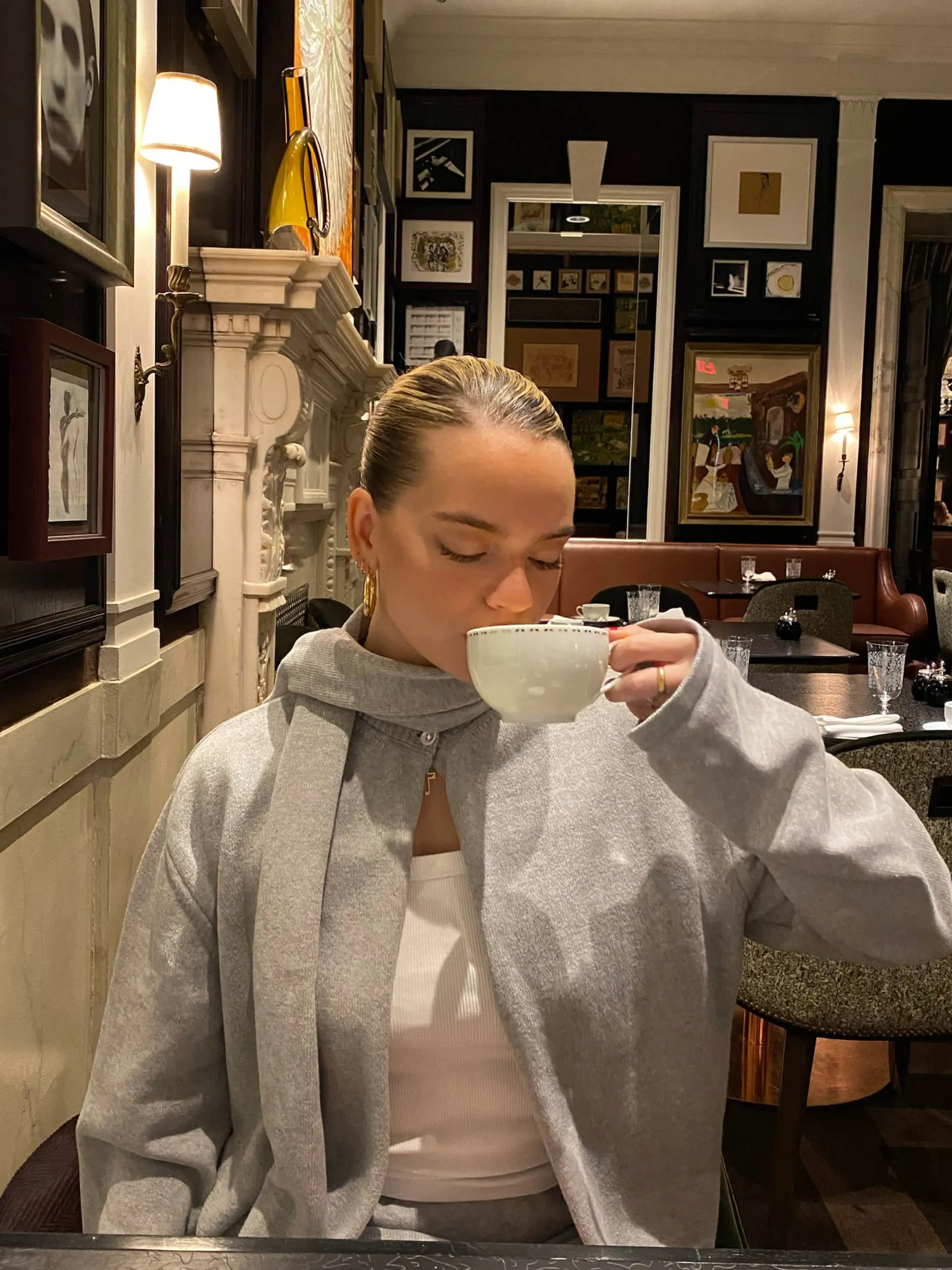 Djerf Avenue Scarf Gra Melange Outlet