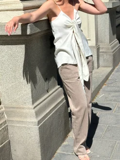 Djerf Avenue Slips Linne Moln Fashion