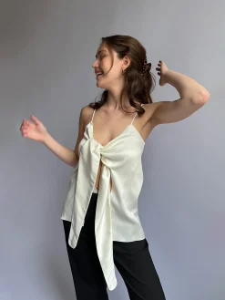 Djerf Avenue Slips Linne Moln Fashion