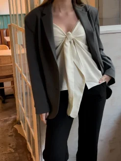 Djerf Avenue Slips Linne Moln Fashion