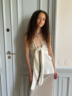 Djerf Avenue Slips Linne Moln Fashion