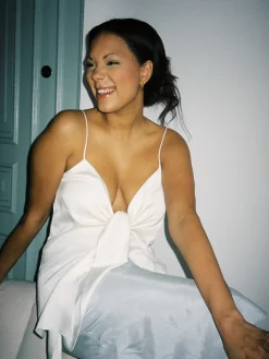 Djerf Avenue Slips Linne Moln Fashion