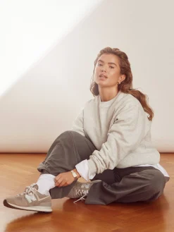 Djerf Avenue Staple Sweatshirt Gra Cheap