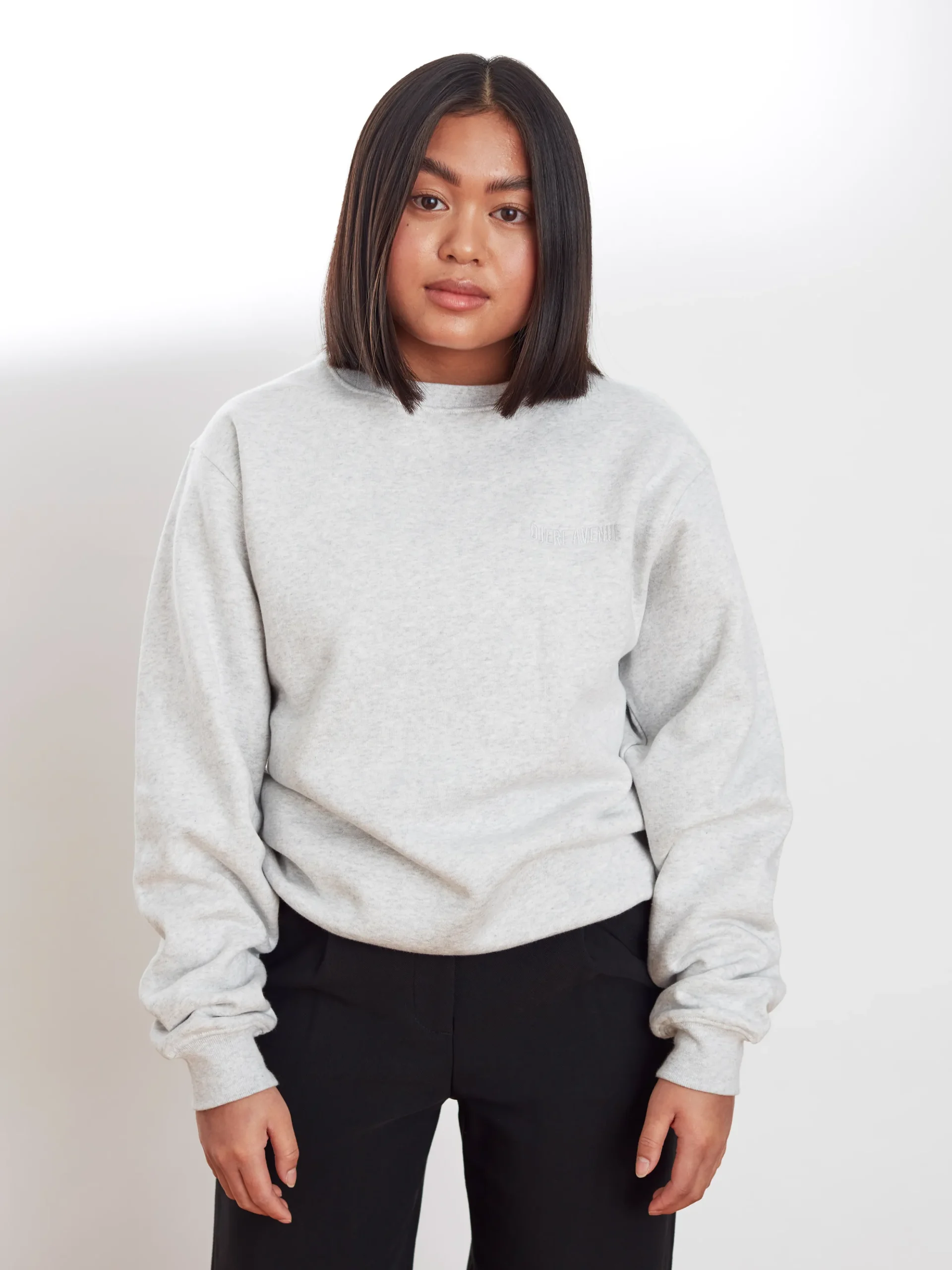 Djerf Avenue Staple Sweatshirt Gra Cheap