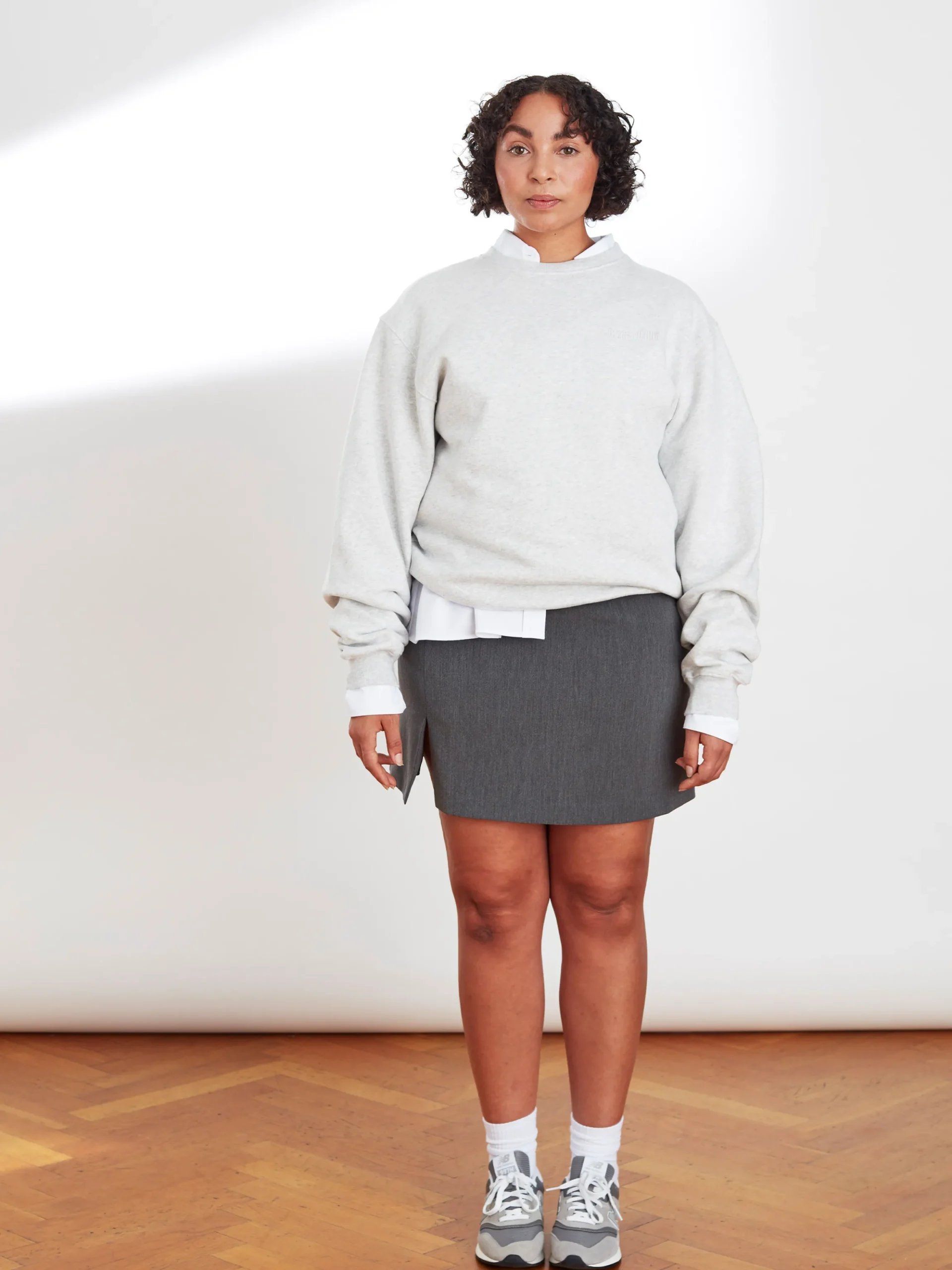 Djerf Avenue Staple Sweatshirt Gra Cheap