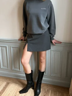 Djerf Avenue Staple Sweatshirt Washed Grey Cheap