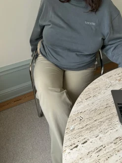 Djerf Avenue Staple Sweatshirt Washed Grey Cheap