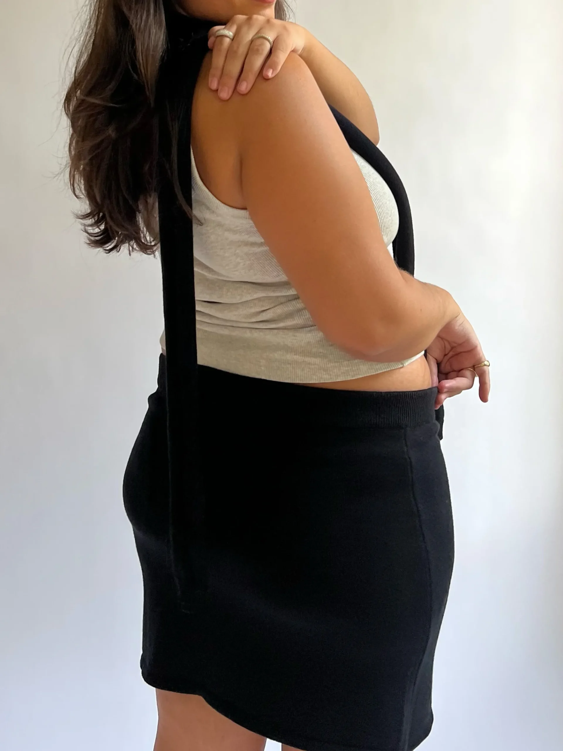 Djerf Avenue Stickad Minikjol Svart Cheap