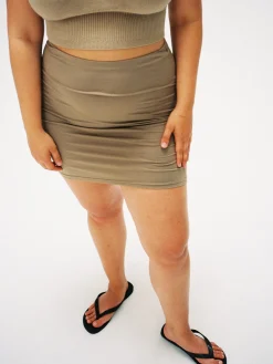 Djerf Avenue Swim Kjol Biscuit Best Sale