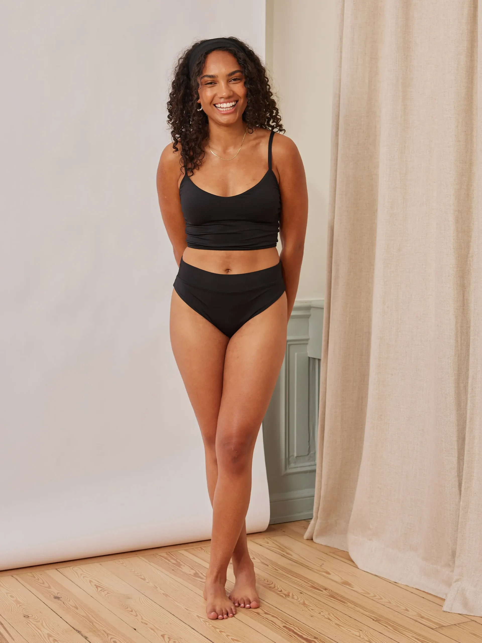 Djerf Avenue Tankini Topp Svart Clearance