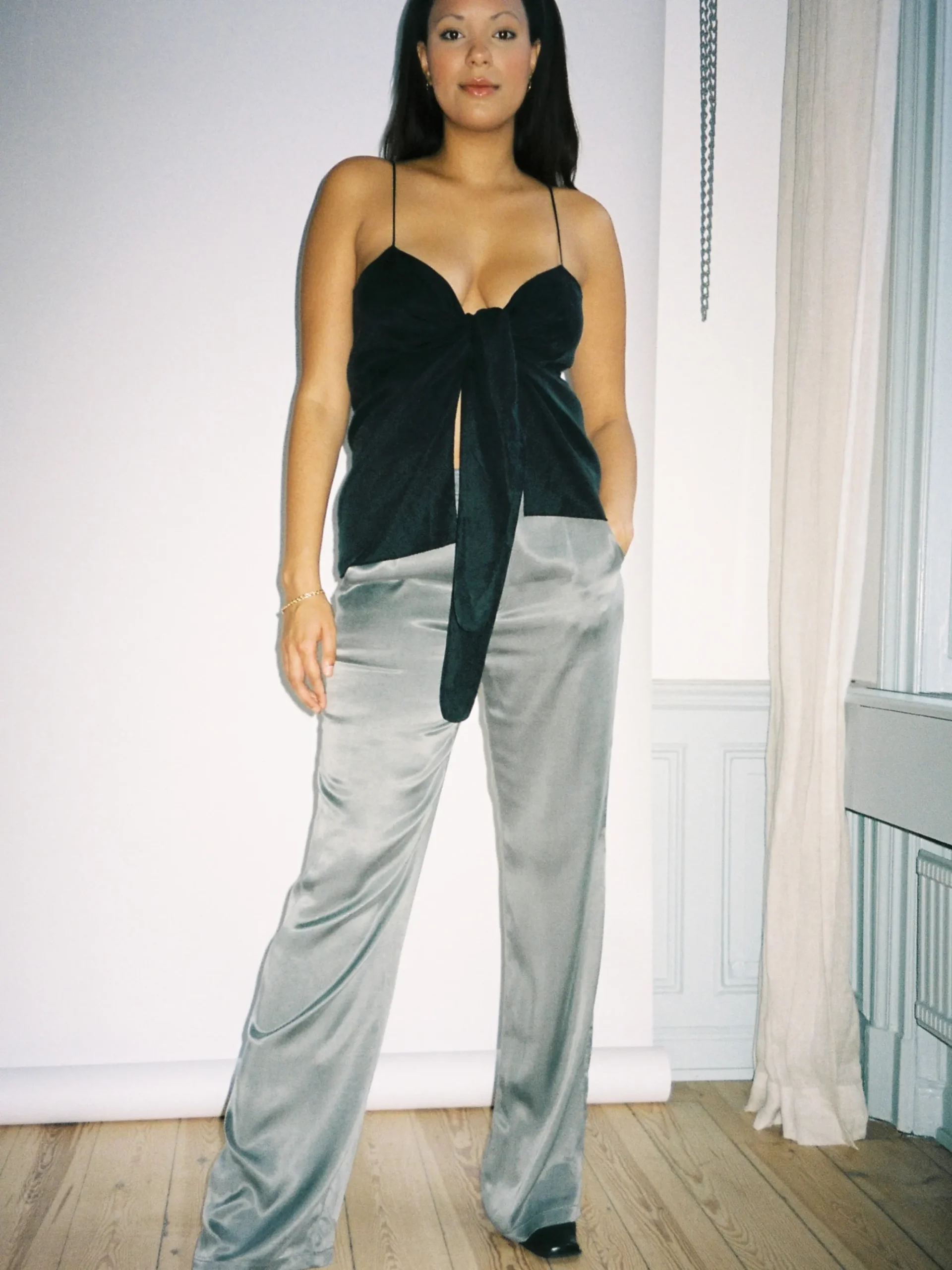 Djerf Avenue Tie Linne Ash Shop