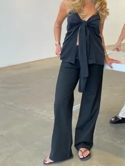 Djerf Avenue Tie Linne Ash Shop