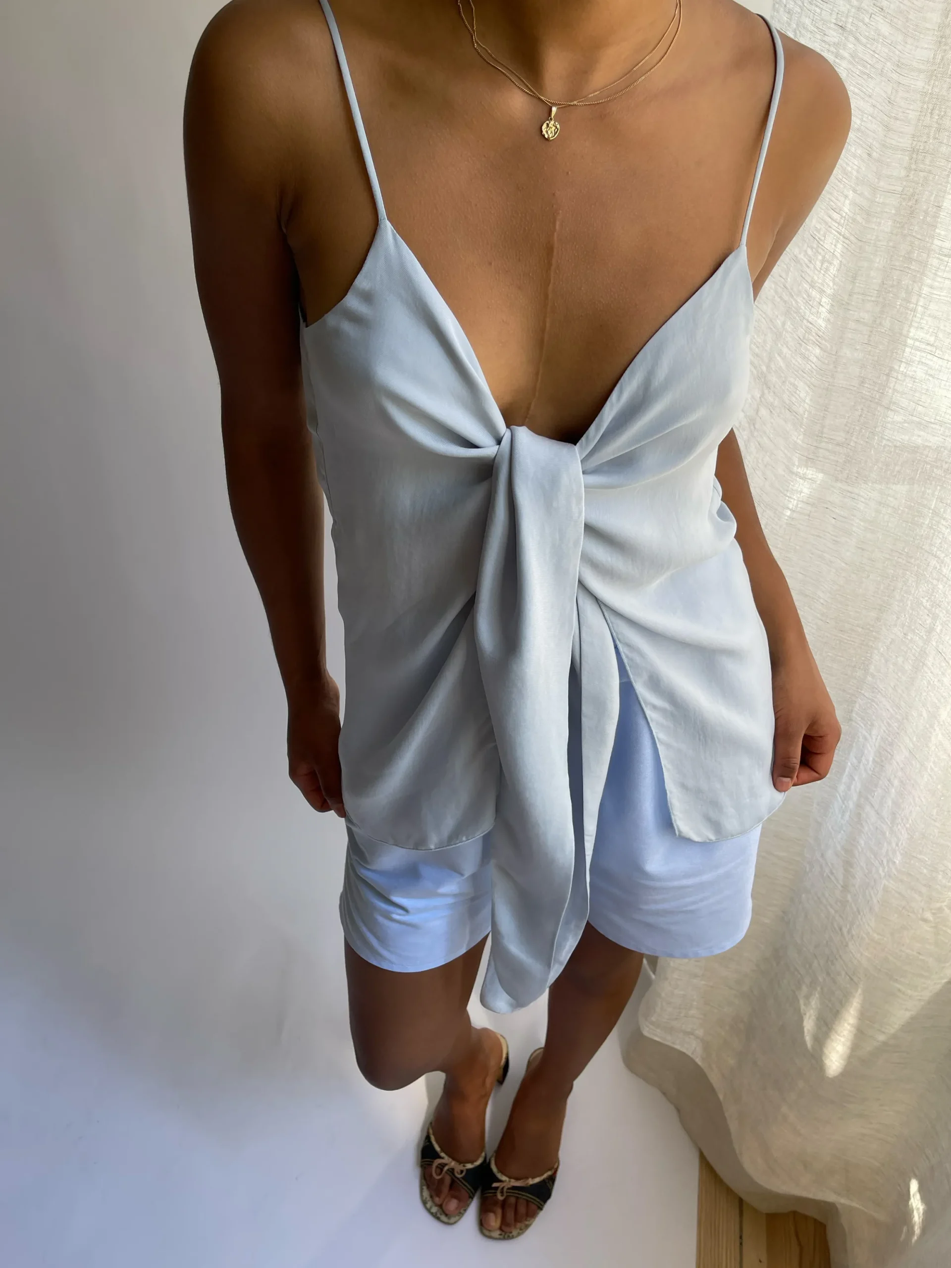 Djerf Avenue Tie Linne Babybla Cheap