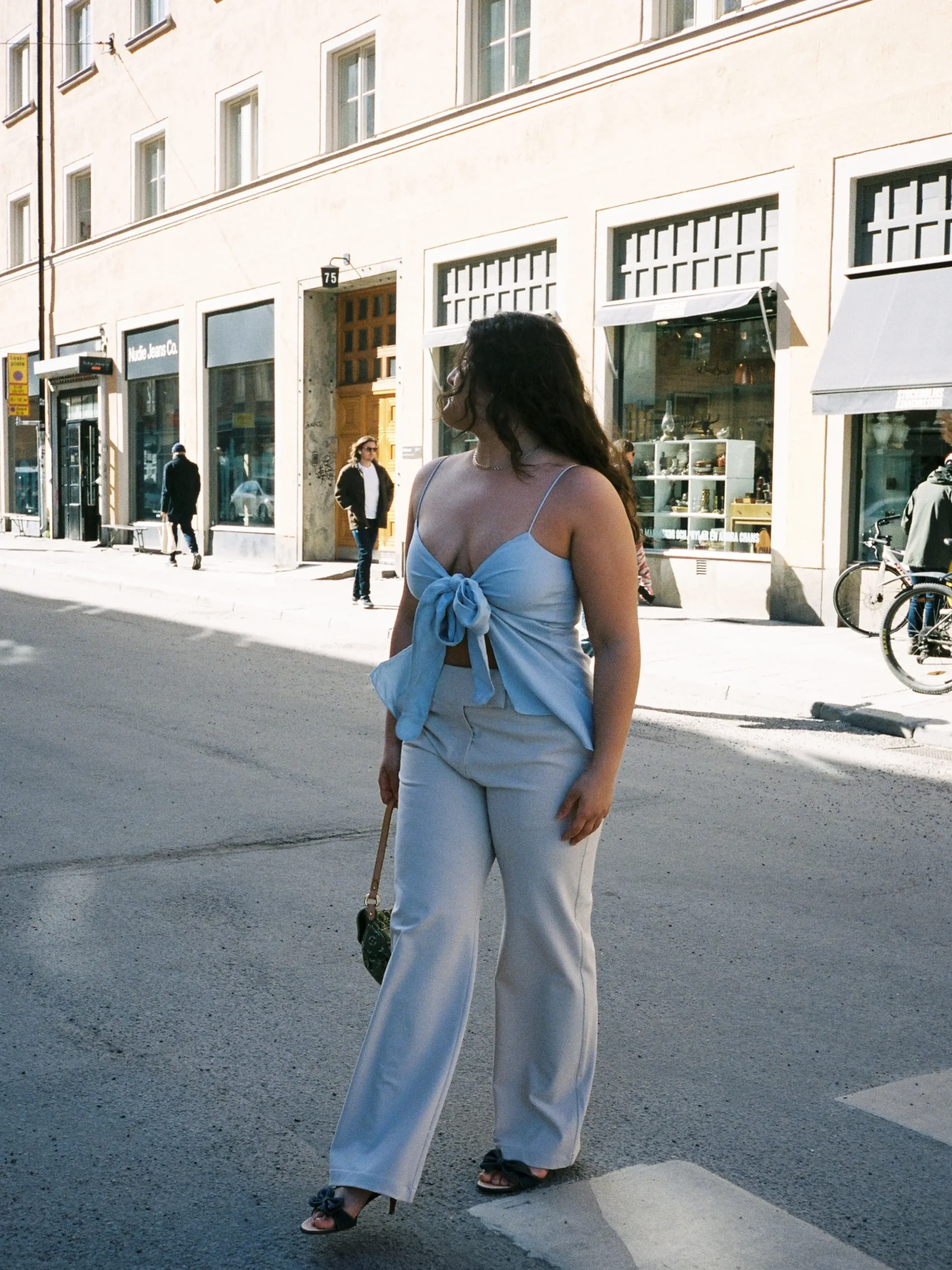 Djerf Avenue Tie Linne Babybla Cheap