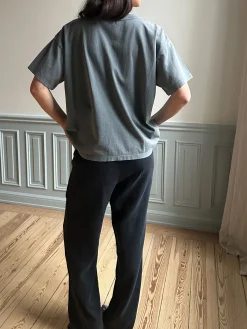 Djerf Avenue T-Shirt Tvattad Gra Sale