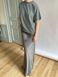 Djerf Avenue T-Shirt Tvattad Gra Sale