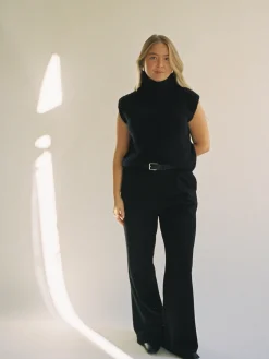 Djerf Avenue Turtleneck Topp Svart Best