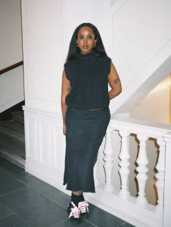 Djerf Avenue Turtleneck Topp Svart Best